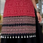 Premium Soft Cotton Bandhani Print Kurti for Women, Straight A-Line Party Wear, Festive, Office & Daily Wear, 1 Pc ( red, L )