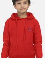 Kids Hoodie-red-front