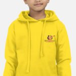 Kids Hoodie-yellow-front