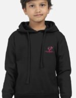 Kids Hoodie-black-front