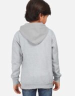 Kids Hoodie-Grey Melange-back