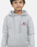 Kids Hoodie-Grey Melange-front