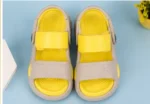 Kids Sandals Yellow Strap Slip-Resistant Comfortable Daily Wear Footwear Unisex ( yellow, 2.5-3 Years )