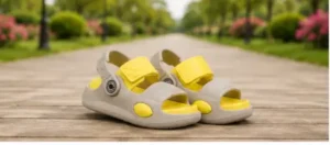 Kids Sandals Yellow Strap Slip-Resistant Comfortable Daily Wear Footwear Unisex ( yellow, 2.5-3 Years )